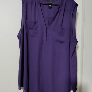 Torrid Purple Sleeveless Blouse